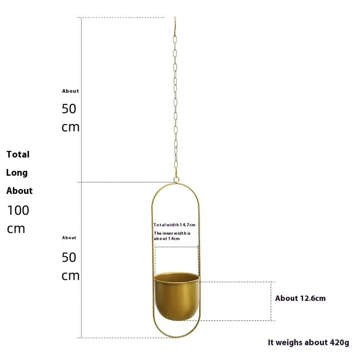 Nordic Iron Succulent Flower Pot
