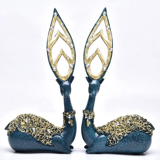 European Deer Wine Cabinet Ornaments