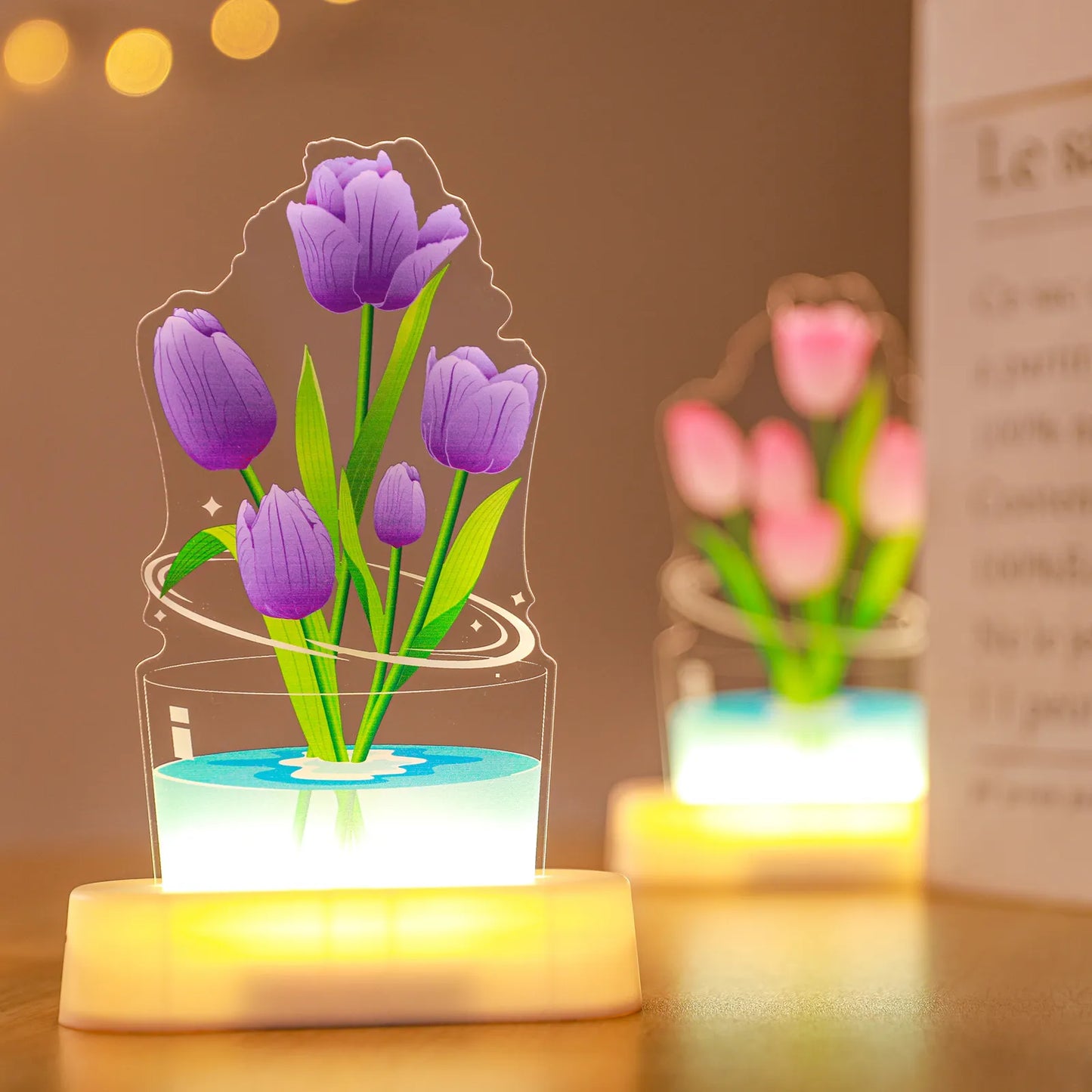 UV Color Printing Tulip Light Ornaments